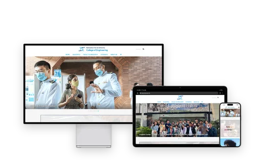 NSYSU College of Engineering English Website Screenshot